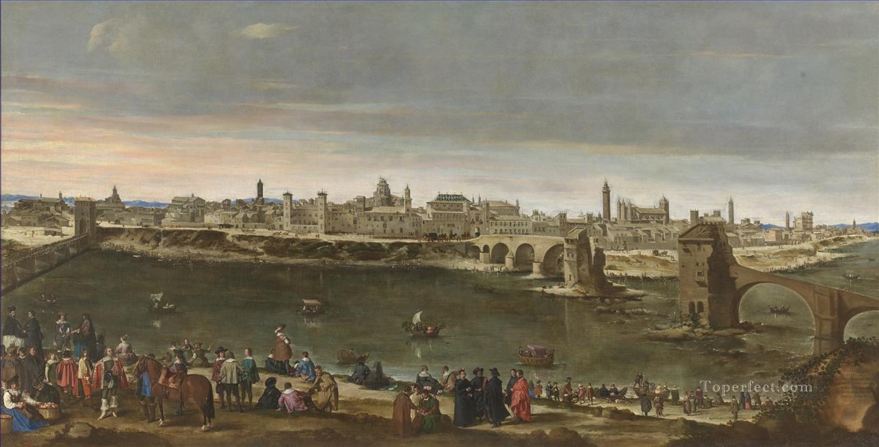 View of Zaragoza Diego Velazquez Oil Paintings